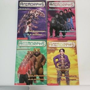 4 Vintage 90s Animorphs Paperback Books 3,5,7,8 First Scholastic Printings